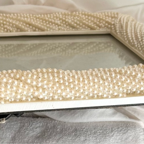 Vintage Beaded Picture Frame Size 8” x  10” - Picture 4 of 4